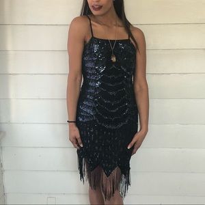 Vintage | Flapper Dress 20s Style Glam Prom